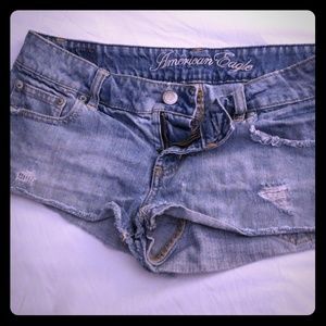 American Eagle denim cutoff shorts